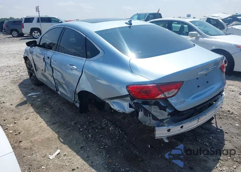 2015 Chrysler 200 C из США, поврежденный, VIN 1C3CCCCB5FN661168